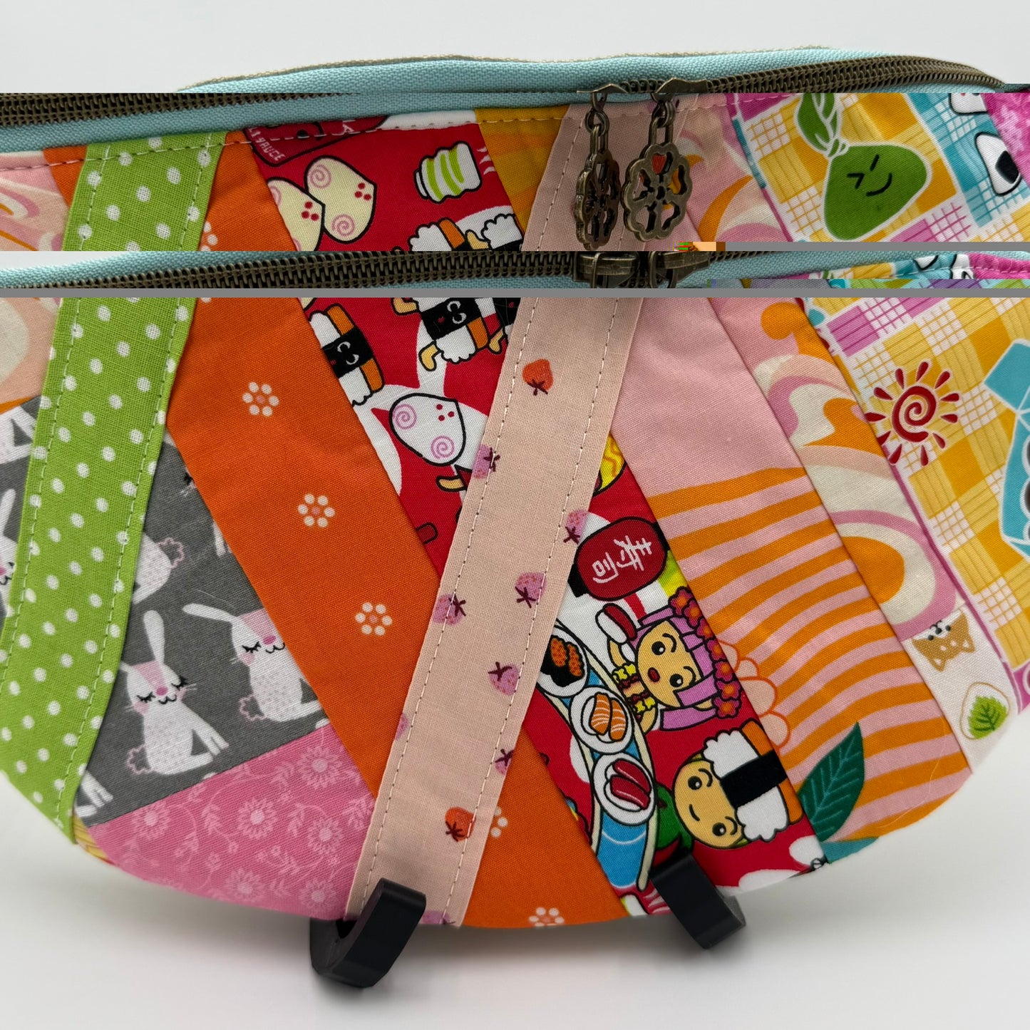 Patchwork Sling Bag – Colorful Quilted Crossbody Fanny Pack